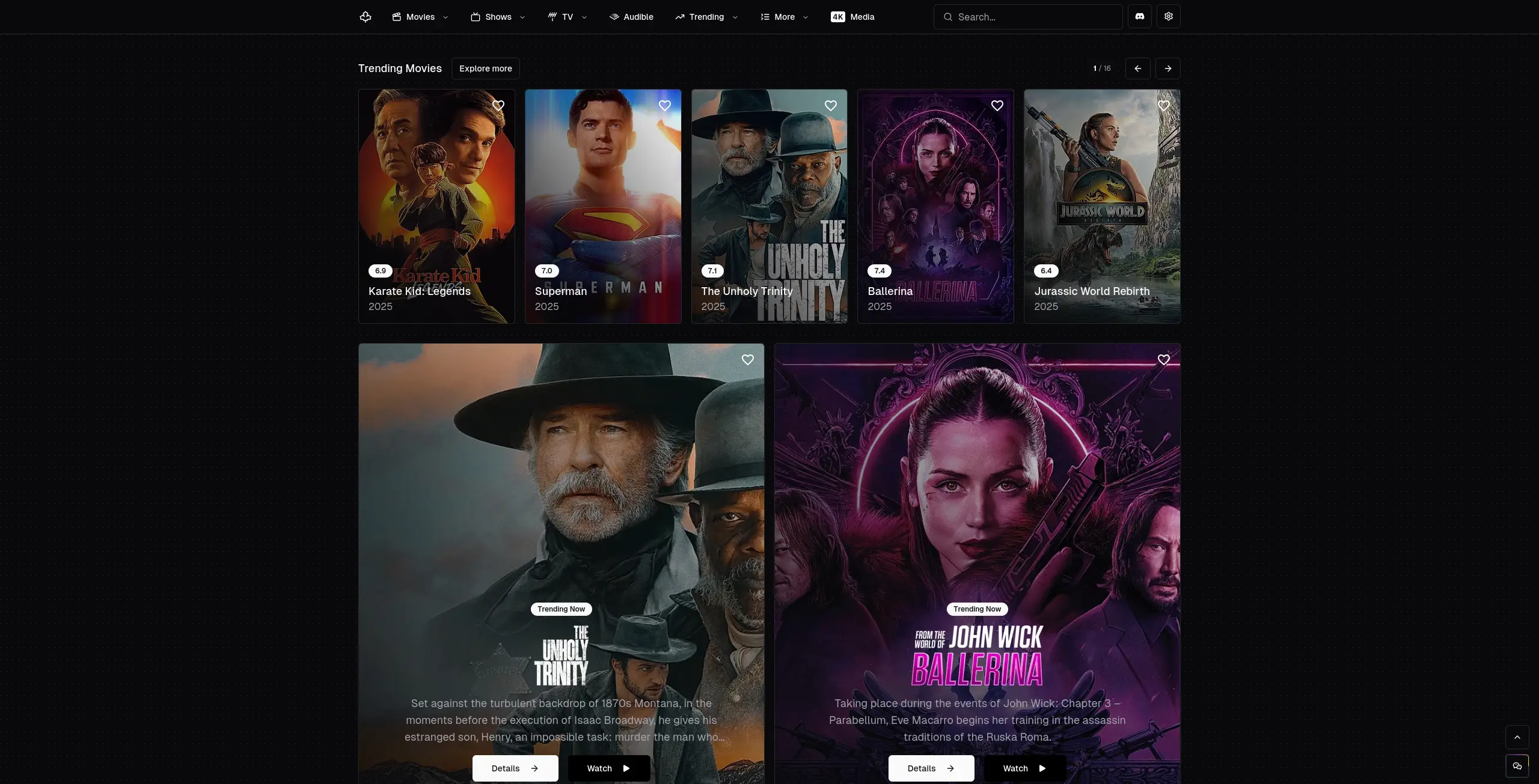 Page d'accueil du site de streaming  mapple - adresse officielle 2025
